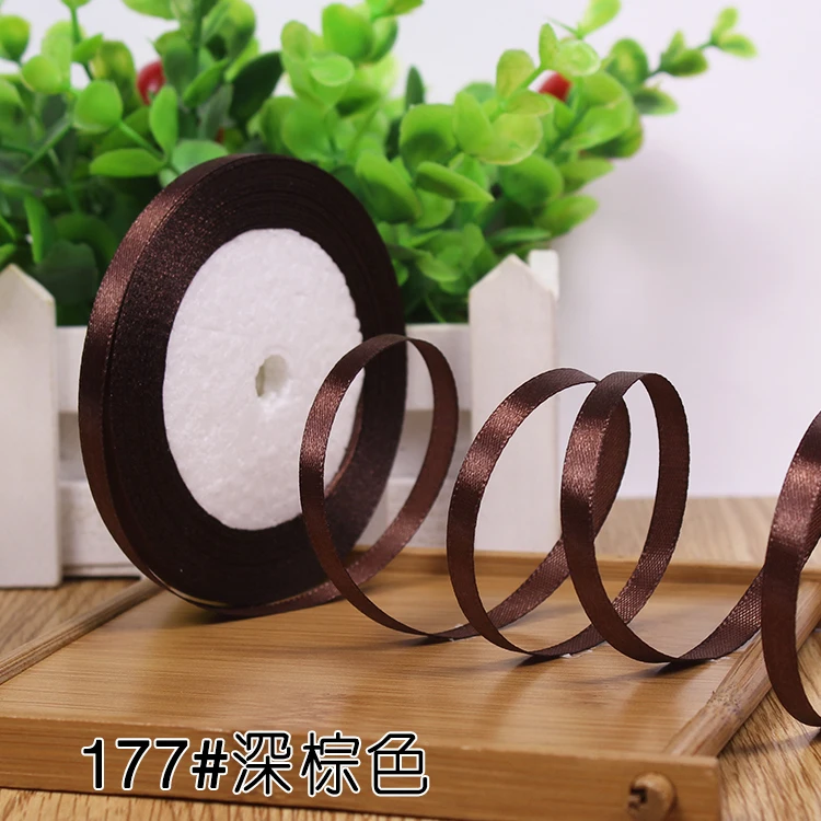 New 1/4"6mm (22 Meters/roll) Red Color Grosgrain Ribbon Wedding Decoration Making Bowknots Gift Packing Belt Sewing Accessories