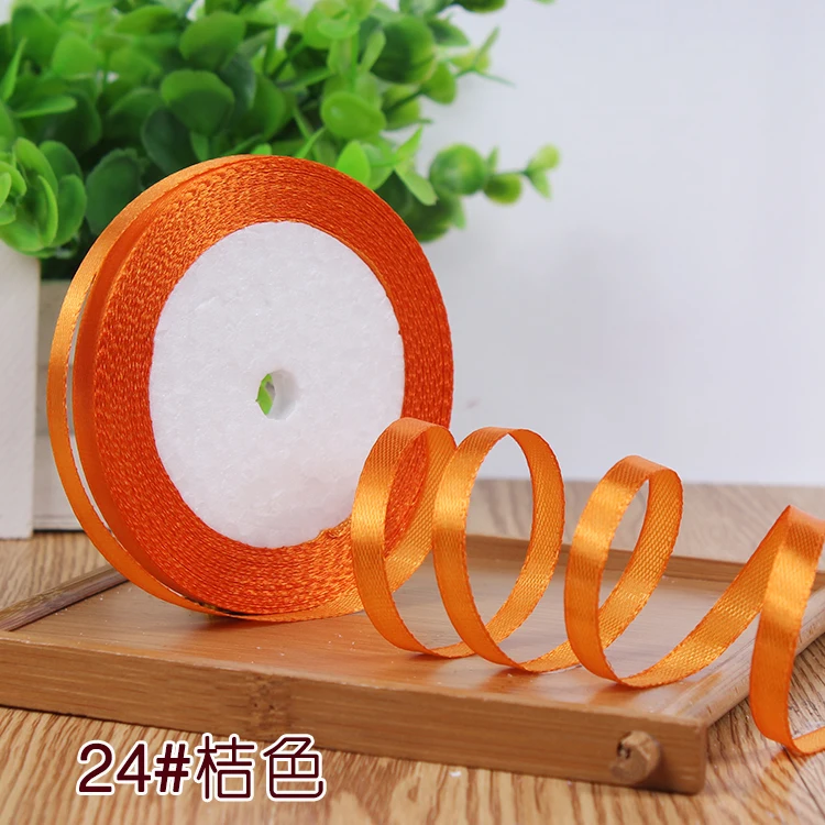 New 1/4"6mm (22 Meters/roll) Red Color Grosgrain Ribbon Wedding Decoration Making Bowknots Gift Packing Belt Sewing Accessories
