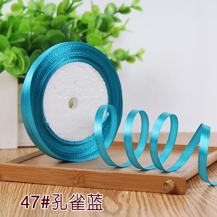 New 1/4"6mm (22 Meters/roll) Red Color Grosgrain Ribbon Wedding Decoration Making Bowknots Gift Packing Belt Sewing Accessories