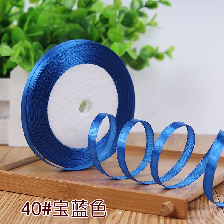 New 1/4"6mm (22 Meters/roll) Red Color Grosgrain Ribbon Wedding Decoration Making Bowknots Gift Packing Belt Sewing Accessories
