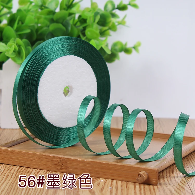 New 1/4"6mm (22 Meters/roll) Red Color Grosgrain Ribbon Wedding Decoration Making Bowknots Gift Packing Belt Sewing Accessories