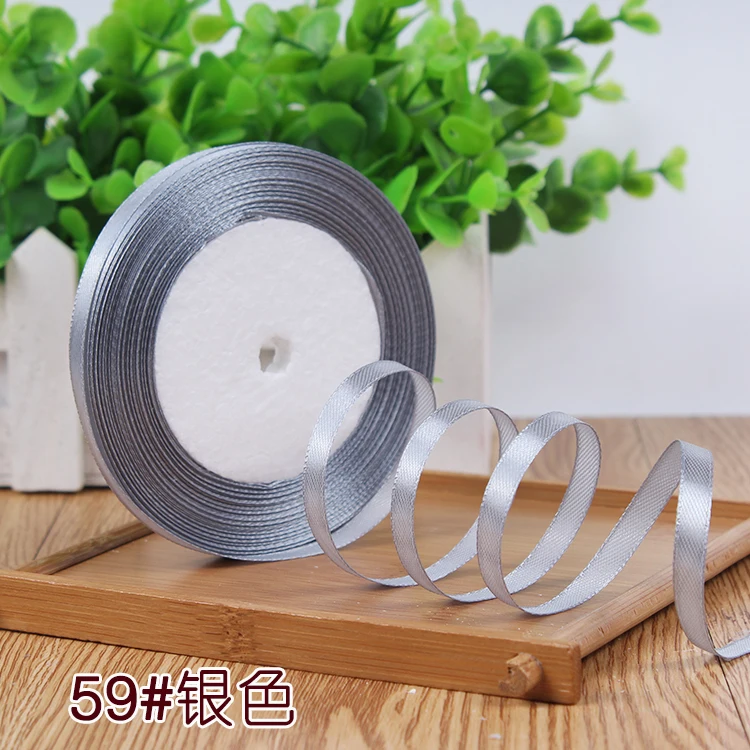 New 1/4"6mm (22 Meters/roll) Red Color Grosgrain Ribbon Wedding Decoration Making Bowknots Gift Packing Belt Sewing Accessories