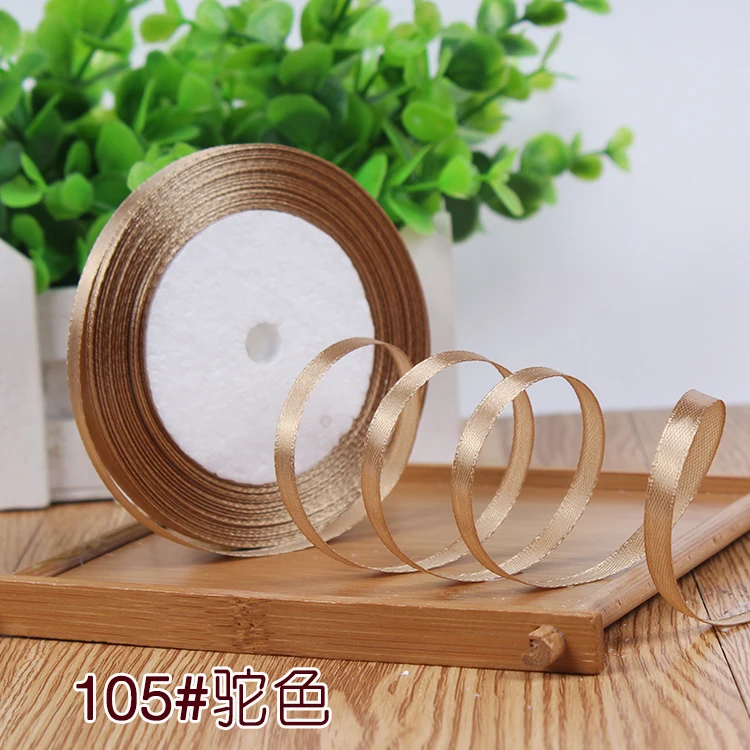 New 1/4"6mm (22 Meters/roll) Red Color Grosgrain Ribbon Wedding Decoration Making Bowknots Gift Packing Belt Sewing Accessories