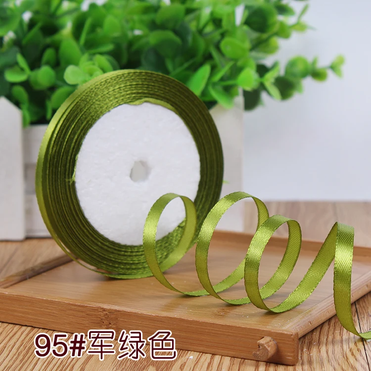 New 1/4"6mm (22 Meters/roll) Red Color Grosgrain Ribbon Wedding Decoration Making Bowknots Gift Packing Belt Sewing Accessories