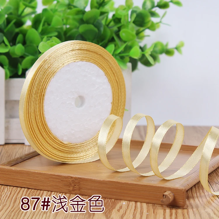 New 1/4"6mm (22 Meters/roll) Red Color Grosgrain Ribbon Wedding Decoration Making Bowknots Gift Packing Belt Sewing Accessories