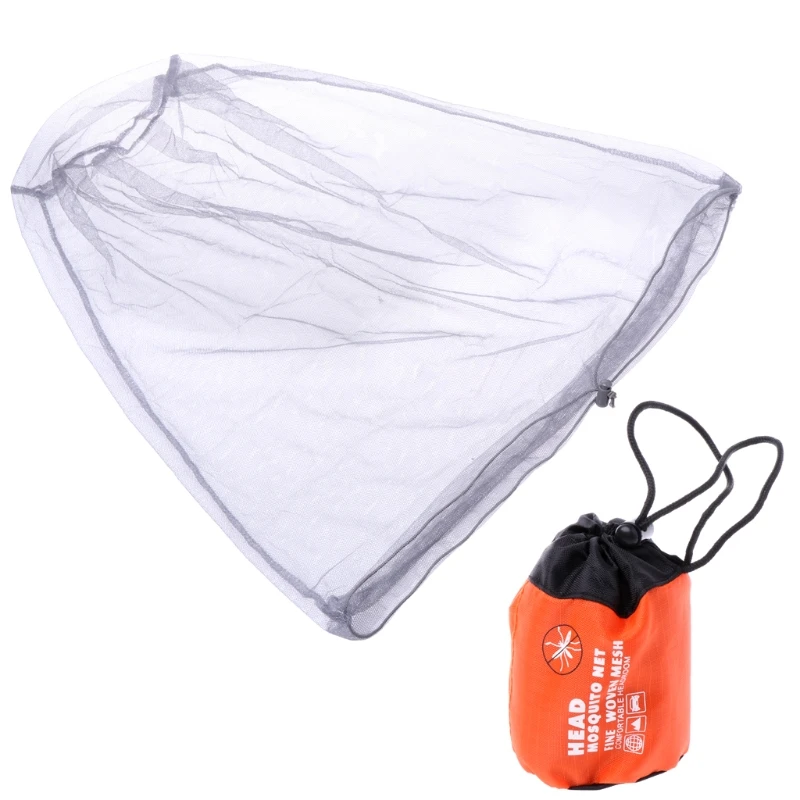 Mosquito Bee Insect Mesh Head Face Protector Fishing Hunting Net Hat Mask Caps