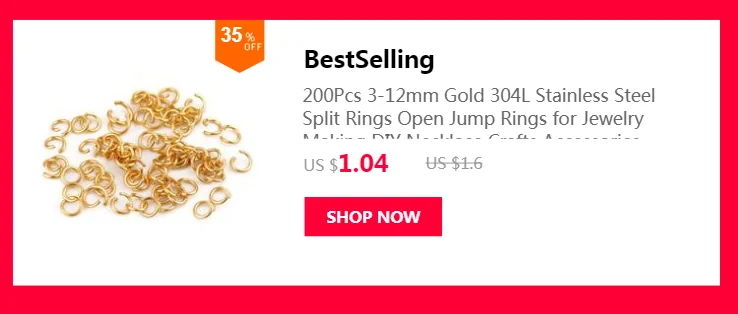 Louleur High Quality Stainless Steel Open Jump Ring Round Gold Color Split Rings For Diy Jewelry Making Findings Wholesale