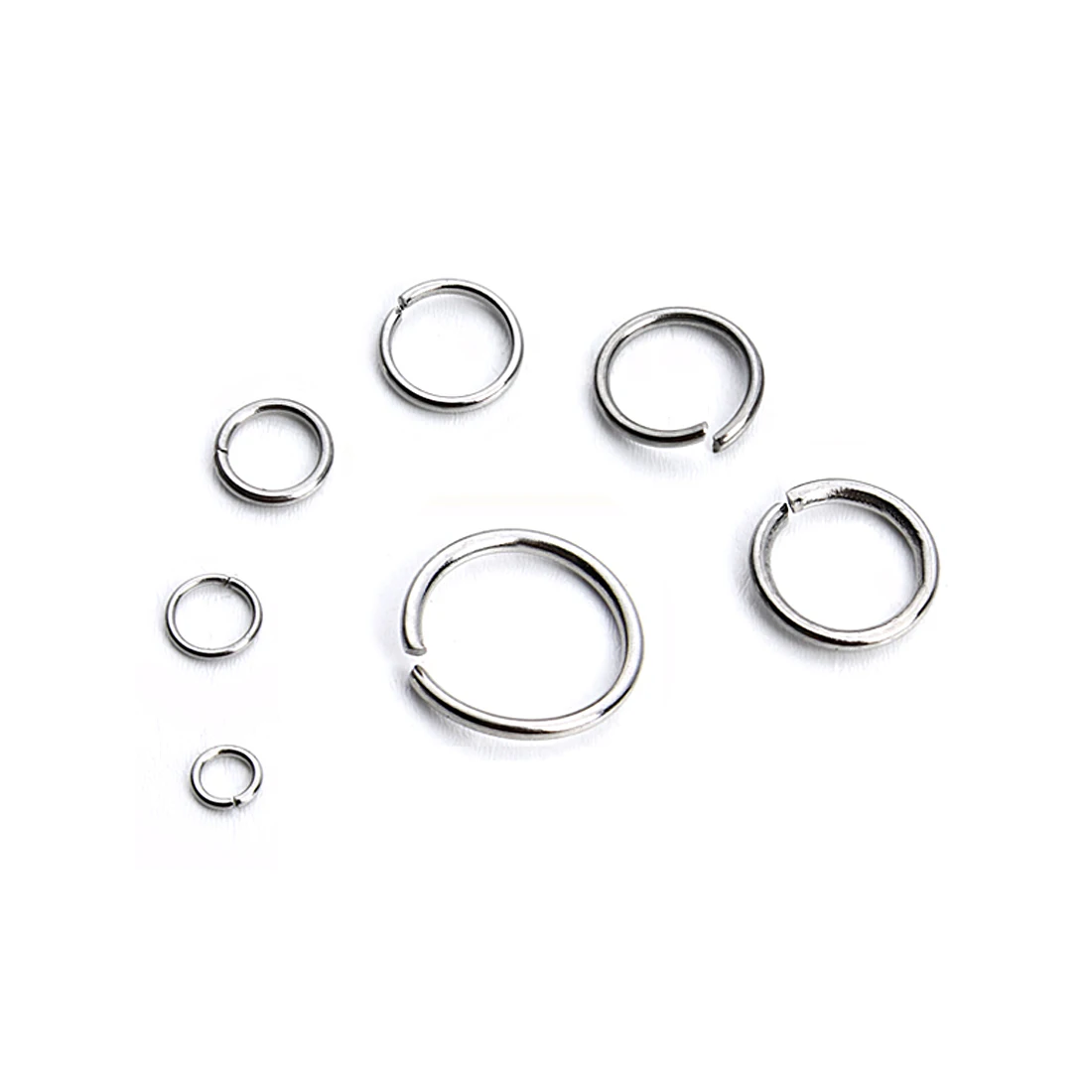 Louleur High Quality Stainless Steel Open Jump Ring Round Gold Color Split Rings For Diy Jewelry Making Findings Wholesale
