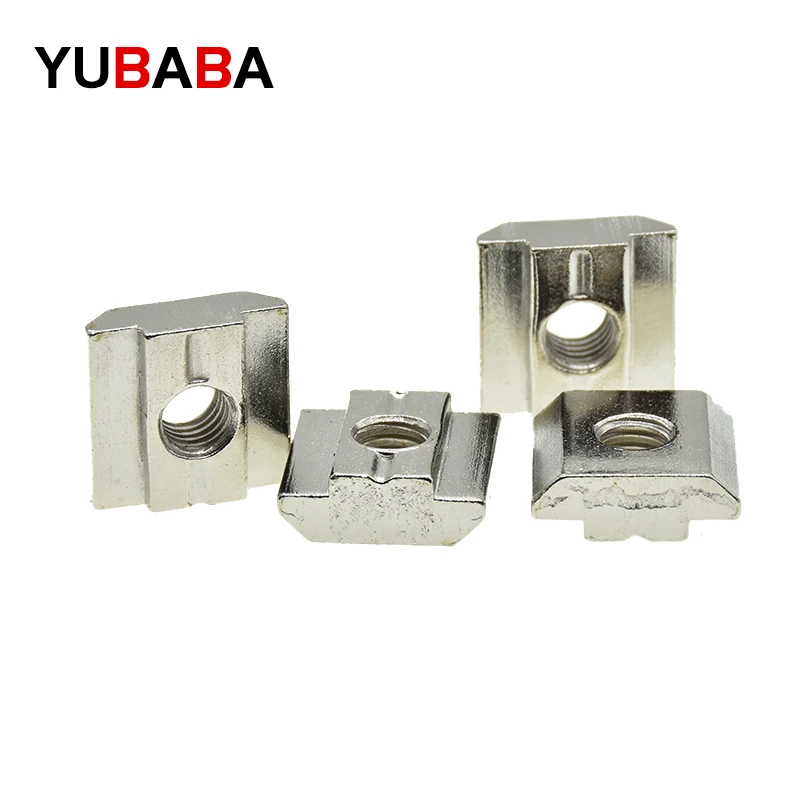 M3 M4 M5 M6 M8 M10 T Block Square nuts T-Track Sliding Hammer Nut for Fastener Aluminum Profile 2020 3030 4040 4545