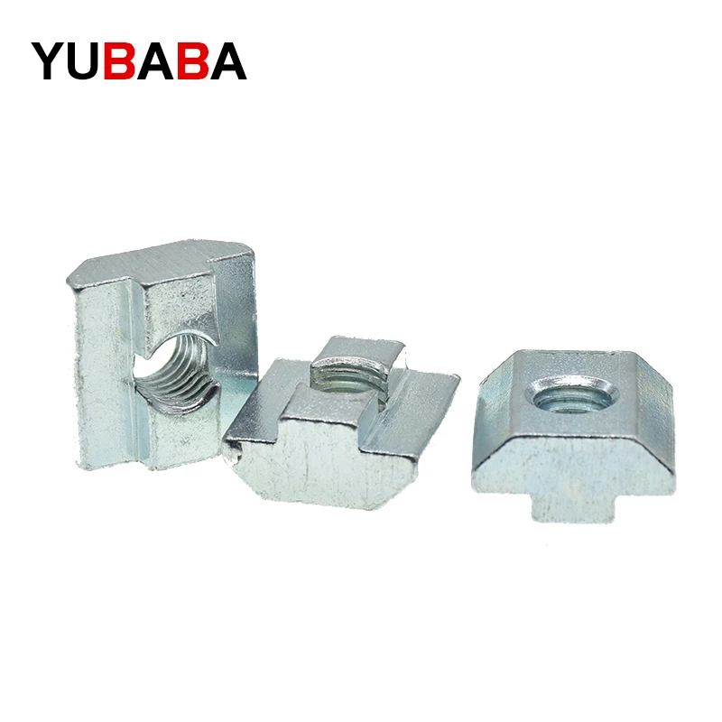 M3 M4 M5 M6 M8 M10 T Block Square nuts T-Track Sliding Hammer Nut for Fastener Aluminum Profile 2020 3030 4040 4545