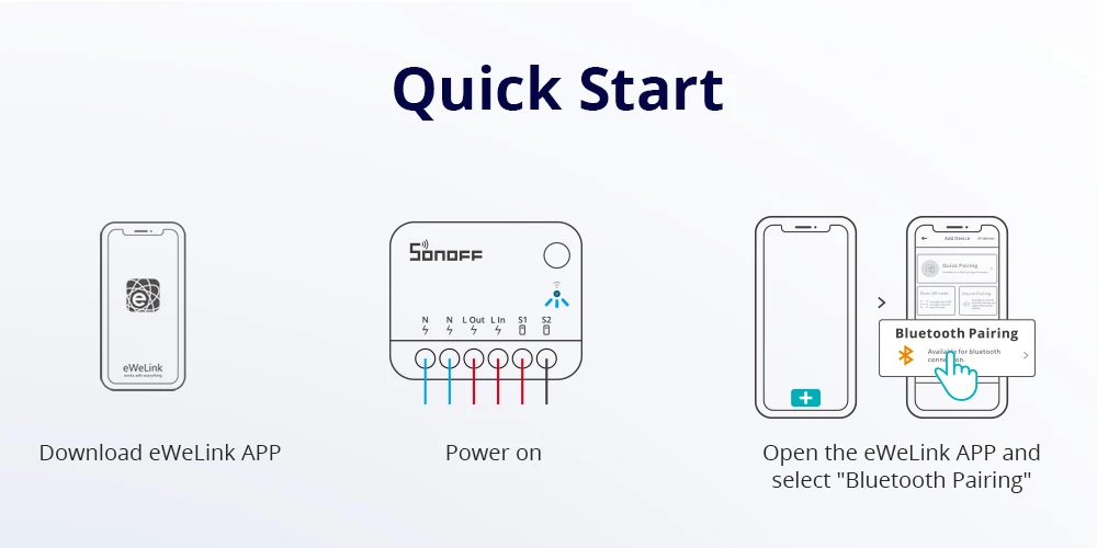 Sonoff Mini R4 Extreme Wifi Smart Switch Interruptor with Relay On-Off DIY Switch Module EWELINK APP Control Works with Alexa