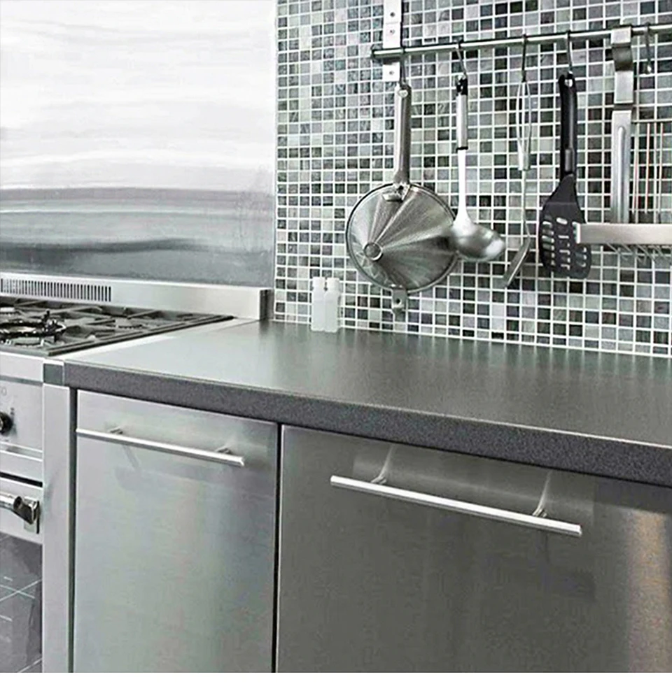 60CM Vinyl Self-adhesive Marble Wallpaper PVC DIY Waterproof Oilproof Wall Stickers Kitchen Bathroom Cabinets Counter Decoration