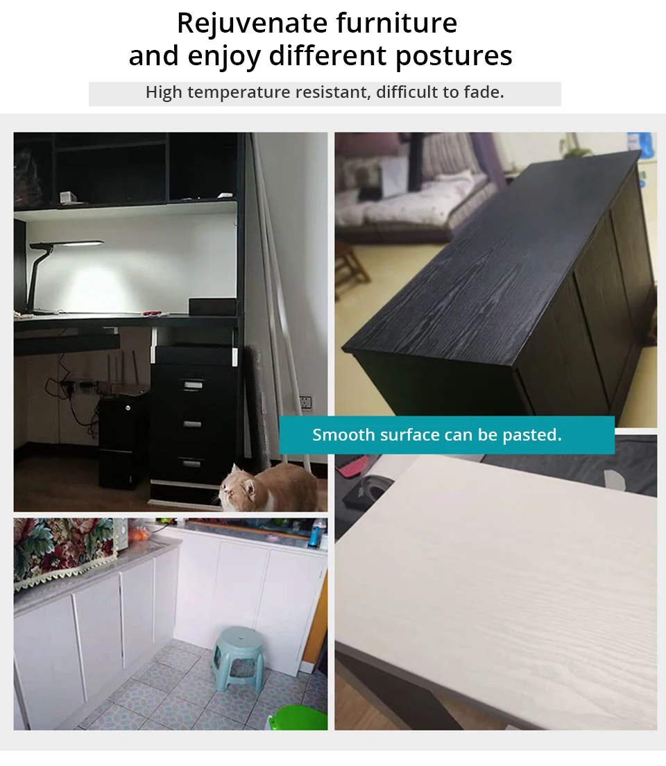 60CM Vinyl Self-adhesive Marble Wallpaper PVC DIY Waterproof Oilproof Wall Stickers Kitchen Bathroom Cabinets Counter Decoration