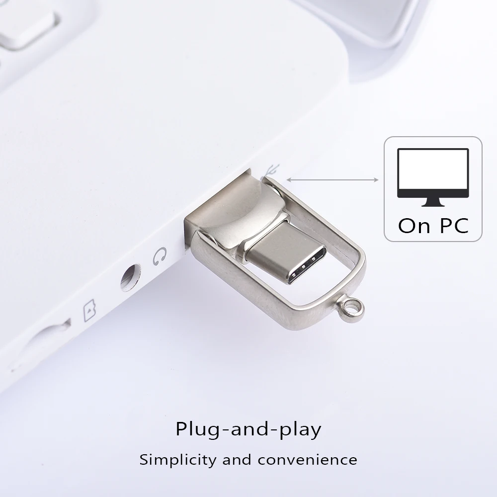 NEW Mini 64GB 128GB Type C Ultra Dual USB Flash Drive Memory Stick Thumb Pen Drive Creative Gifts for Business USB Flash Drives