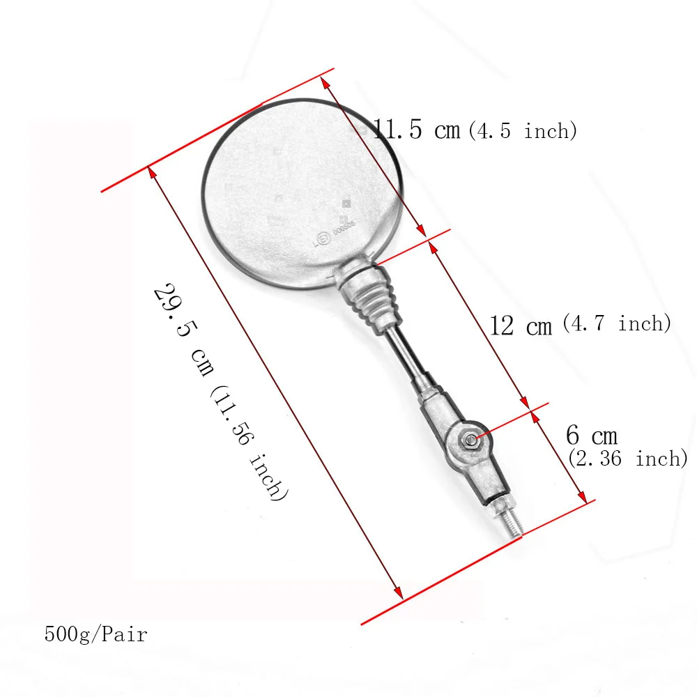 2pcs Foldable Round 10MM Scooter Rear Mirror for KTM Mirror Motocross Accessories for Bike Rearview Motorcycle Mirrors