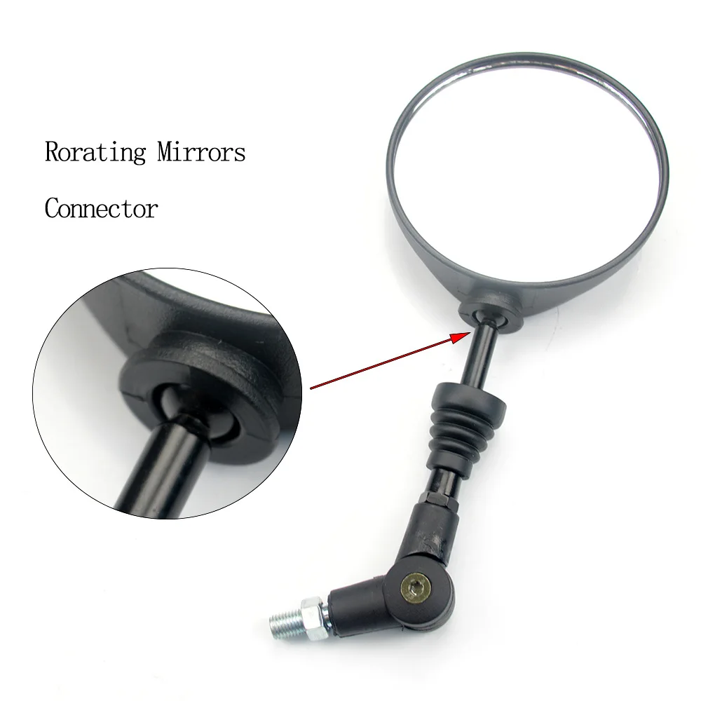 2pcs Foldable Round 10MM Scooter Rear Mirror for KTM Mirror Motocross Accessories for Bike Rearview Motorcycle Mirrors