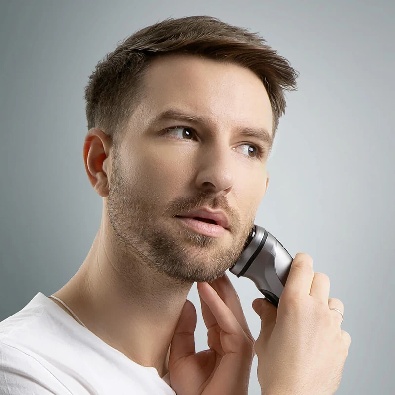 ENCHEN Blackstone Electrical Rotary Shaver for Men 3D Floating Blade Washable Type-C USB Rechargeable Shaving Beard Machine