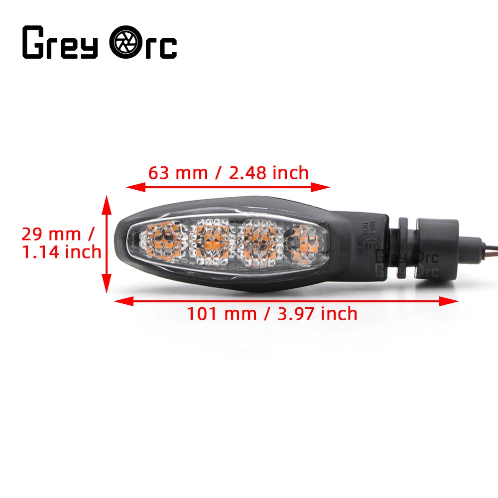 For Triumph Tiger 850 1050 Sport 900 GT Rally 800 1200 Trident 660 2021 LED Turn Signal Light 2 Wires Indicator Flashing Lamps