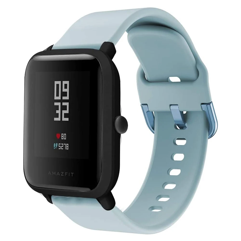 20mm 22mm Watch Band for Amazfit Bip5 GTS 4 3 GTS4mini GTR 2 4 42mm Silicone Bracelet Samsung Galaxy Watch 7 6 5 40mm 44mm Strap