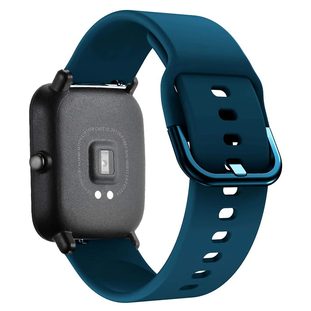 20mm 22mm Watch Band for Amazfit Bip5 GTS 4 3 GTS4mini GTR 2 4 42mm Silicone Bracelet Samsung Galaxy Watch 7 6 5 40mm 44mm Strap