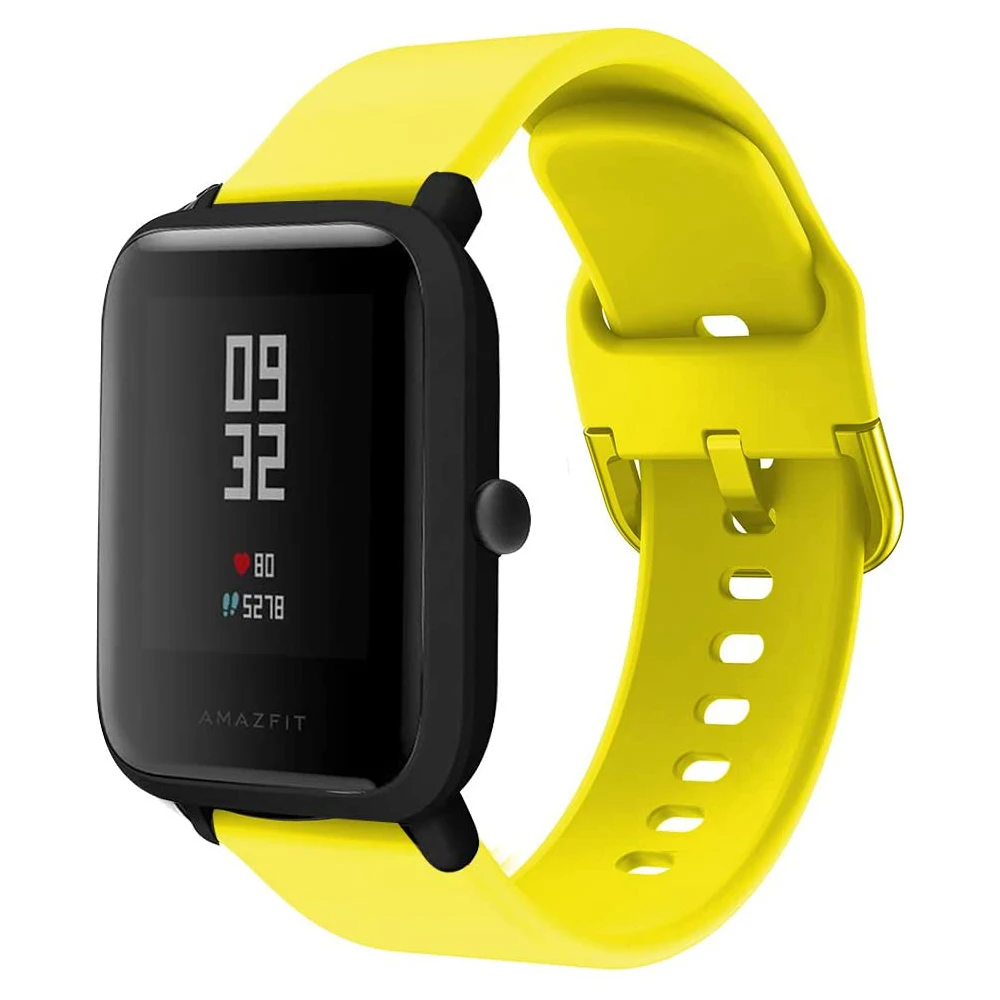 20mm 22mm Watch Band for Amazfit Bip5 GTS 4 3 GTS4mini GTR 2 4 42mm Silicone Bracelet Samsung Galaxy Watch 7 6 5 40mm 44mm Strap