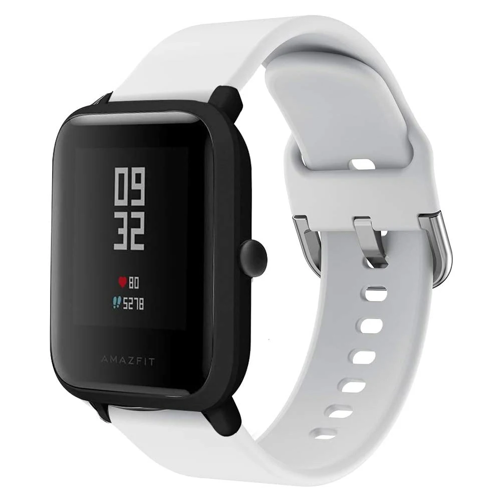 20mm 22mm Watch Band for Amazfit Bip5 GTS 4 3 GTS4mini GTR 2 4 42mm Silicone Bracelet Samsung Galaxy Watch 7 6 5 40mm 44mm Strap
