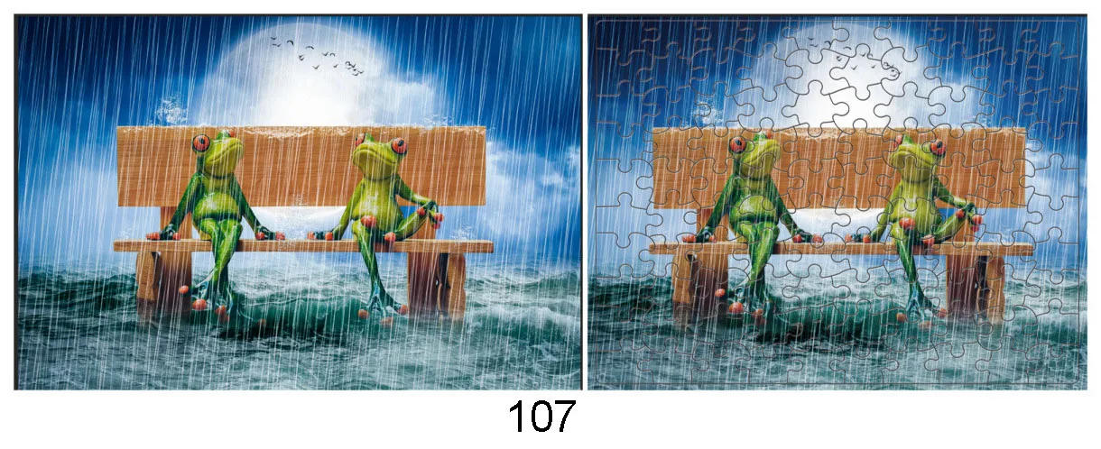 100 Pieces Jigsaw Puzzle Assembling Picture Dog Animals Decompression Puzzles Toy for Adult Children Kids Educational Gifts