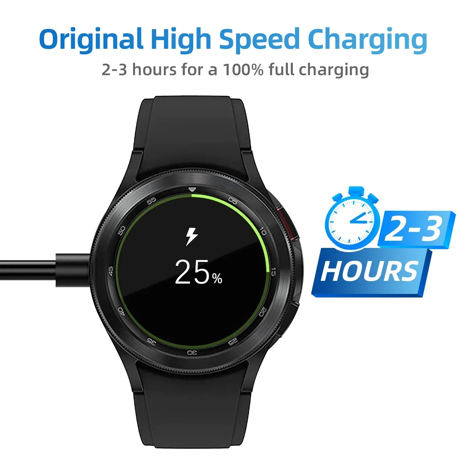 For Samsung Galaxy Watch 7/6/6 Classic/5/5 Pro/4/4 Classic Chargers USB-C Charger Smart Watch Accessories Replacement Charger