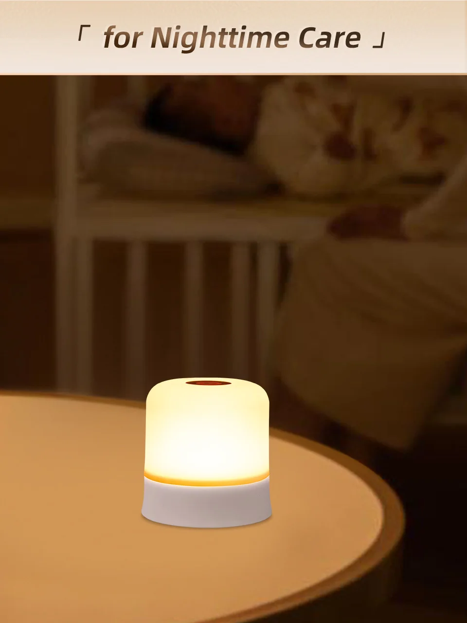 GGbingo Touch Night Light Rechargeable Remote Control Night Light RGB Dimmable Table Lamp Ambient Light for Bedroom Living Room