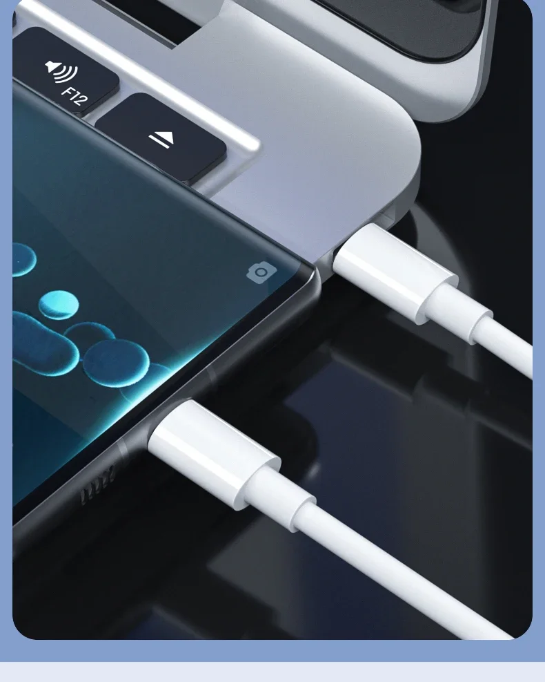 3PCS PD 100W USB C to USB Type C Cable Fast Charge Data Cable For Iphone 17 15 15Pro Huawei Samsung Xiaomi Data Line White 1M 2M