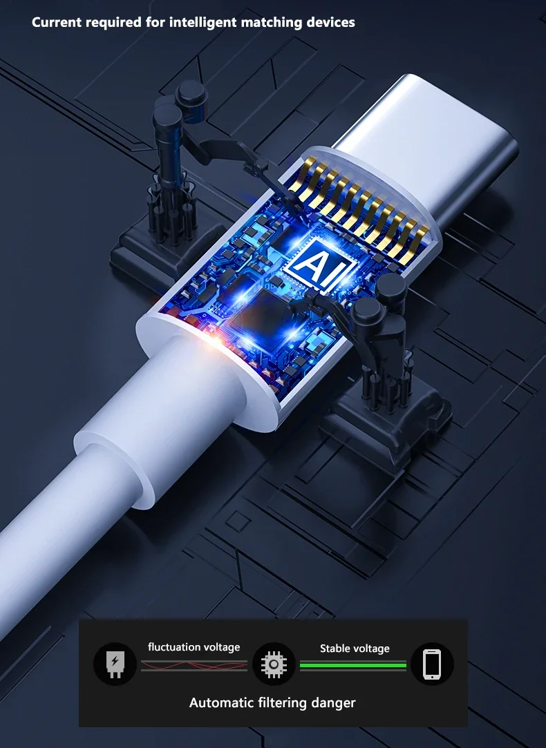 3PCS PD 100W USB C to USB Type C Cable Fast Charge Data Cable For Iphone 17 15 15Pro Huawei Samsung Xiaomi Data Line White 1M 2M