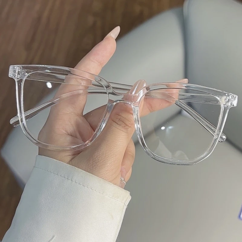 Hiking Camping 1/2/3pcs Anti-blue Light Glasses for Women Simple Regular Eyeglass Frame Finished Retro Flat Light Frame