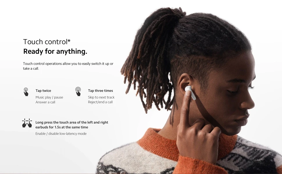 Xiaomi RedmiBuds 4 Lite Earphone TWS Bluetooth 5.3 Headphones Earphones ip54 buds 20H play time wireless Earphone