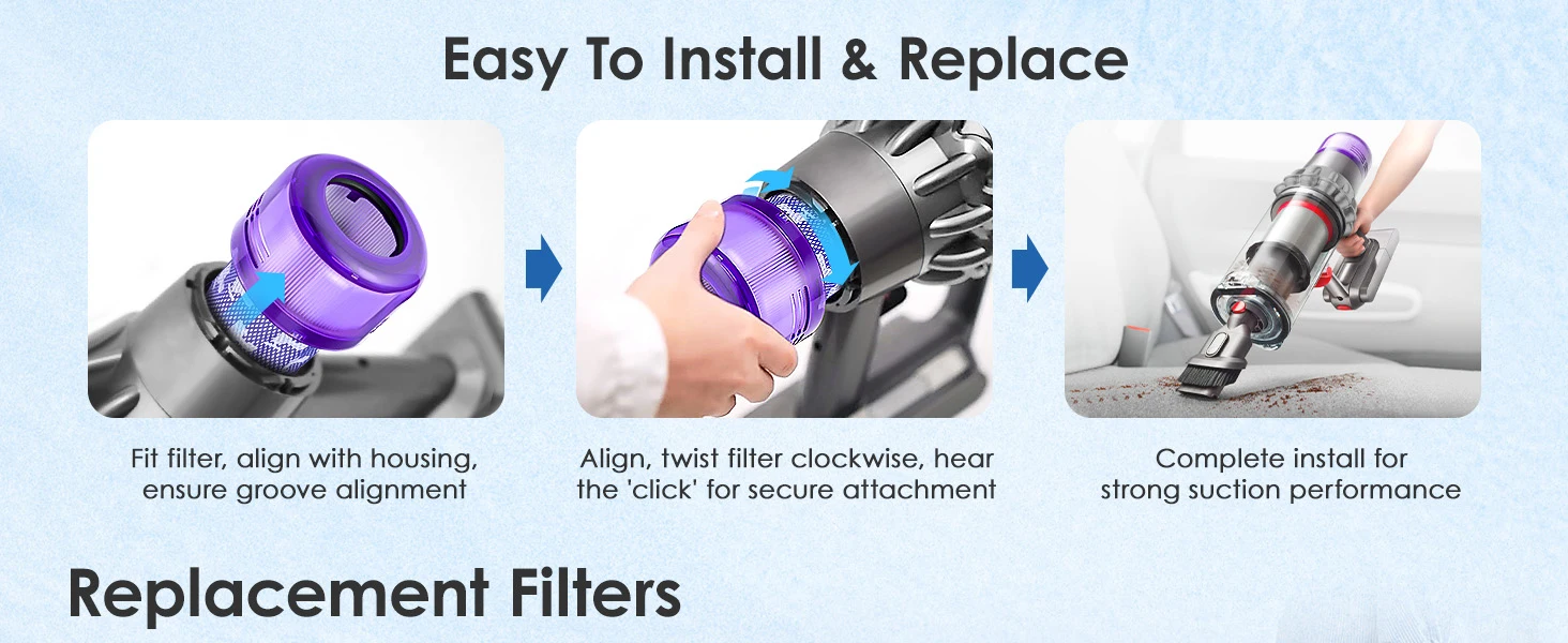 For Dyson V11 Animal / V11 Torque Drive V15 Detect Accessories Washable Filter Cyclone Vacuum Cleaner Replacement Spare Parts