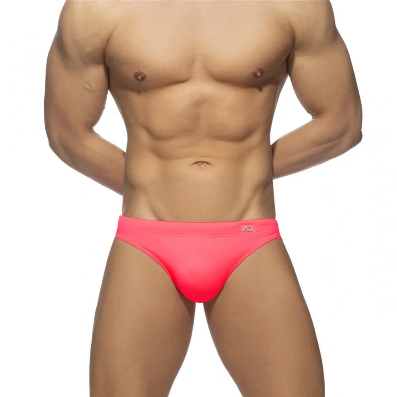 Solid Push up Men Neon Swim Bikni Brief Trunks Unerwear Sexy Swimwear Beach Surf Shorts Swimsuit Bathing Suit Sunga Panties