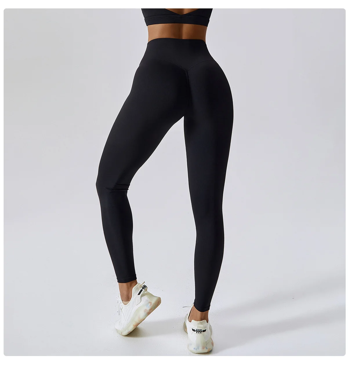 Women's Gym Push Up Yoga Pants Nude Feeling Sports Clothes Elastic High Waist Buttock Lifting Sports Fitness Tight Sweatpants