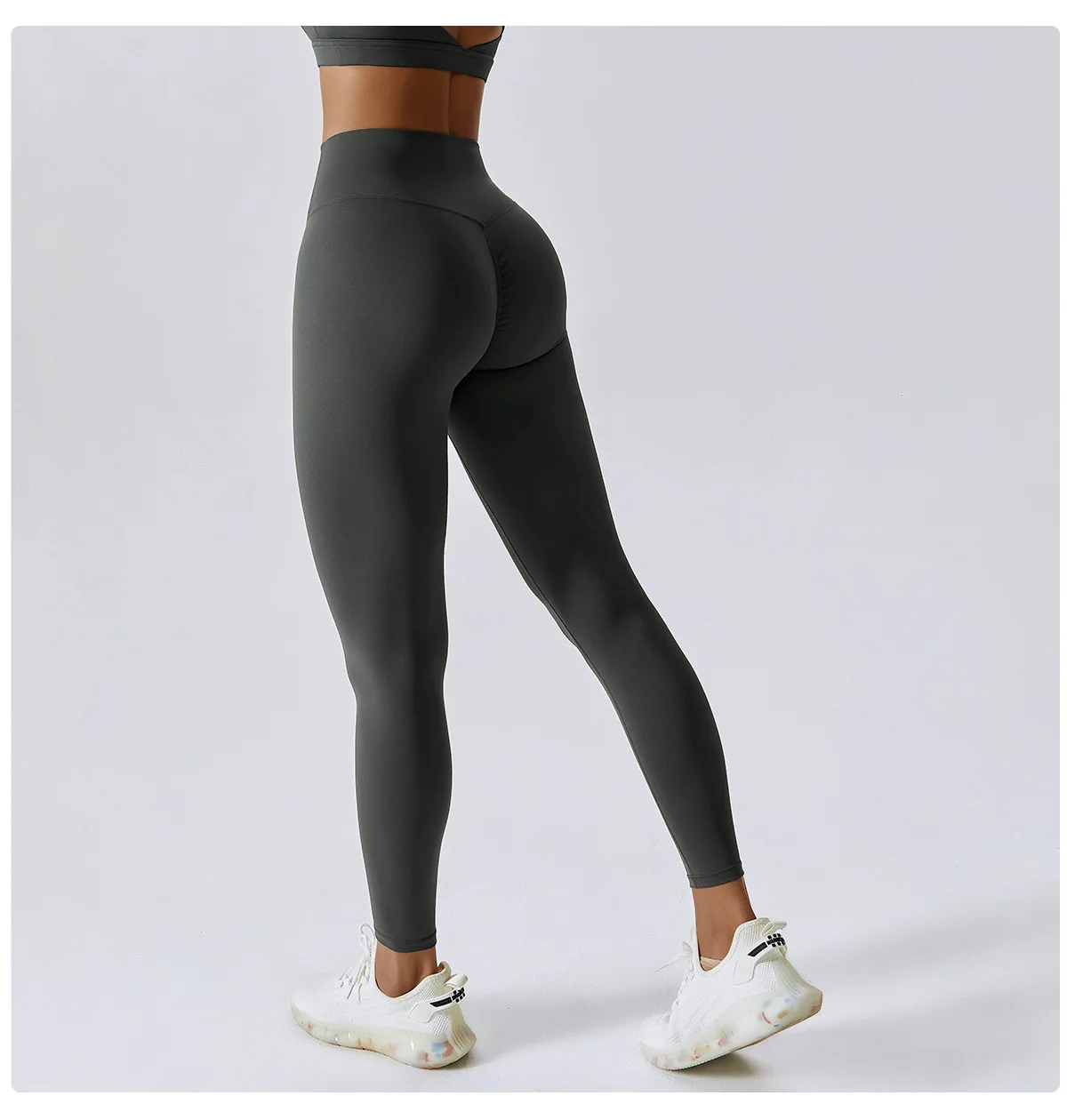Women's Gym Push Up Yoga Pants Nude Feeling Sports Clothes Elastic High Waist Buttock Lifting Sports Fitness Tight Sweatpants