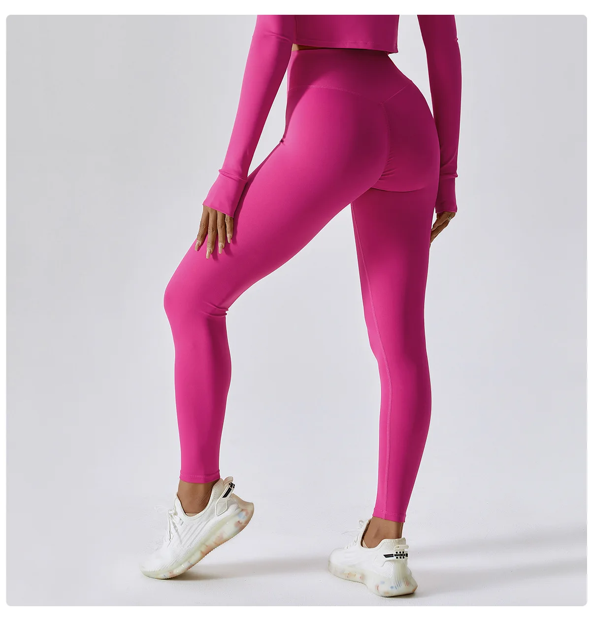 Women's Gym Push Up Yoga Pants Nude Feeling Sports Clothes Elastic High Waist Buttock Lifting Sports Fitness Tight Sweatpants