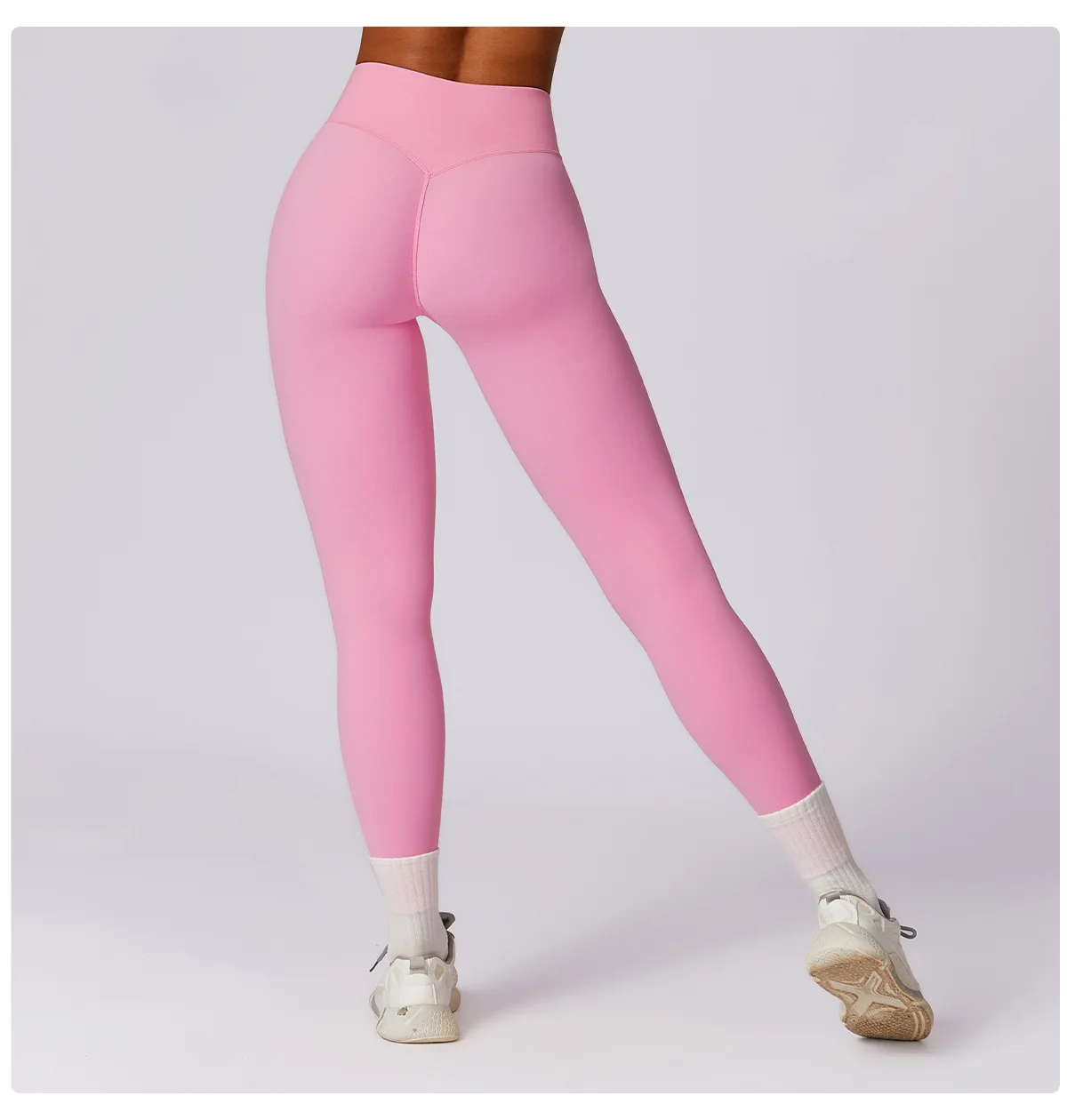 Women's Gym Push Up Yoga Pants Nude Feeling Sports Clothes Elastic High Waist Buttock Lifting Sports Fitness Tight Sweatpants
