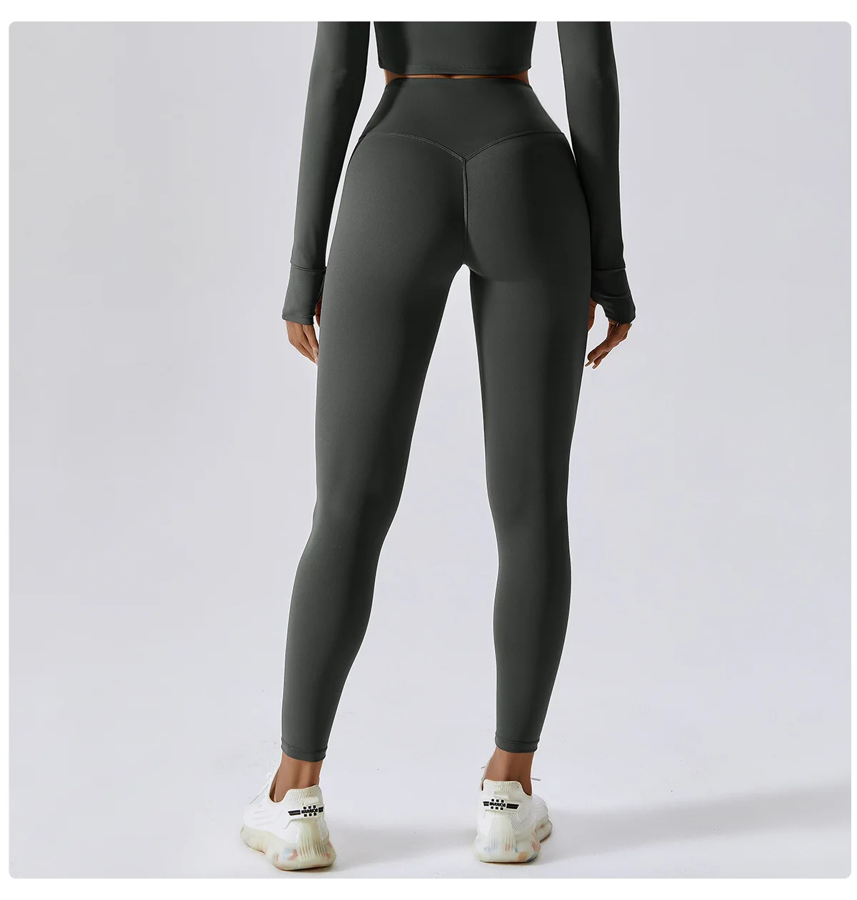 Women's Gym Push Up Yoga Pants Nude Feeling Sports Clothes Elastic High Waist Buttock Lifting Sports Fitness Tight Sweatpants