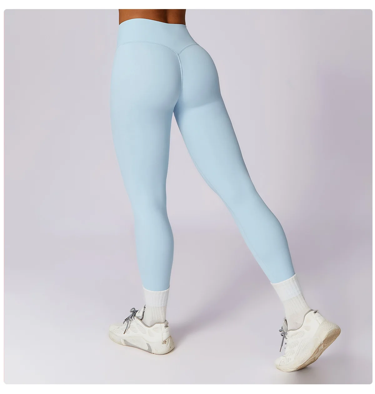 Women's Gym Push Up Yoga Pants Nude Feeling Sports Clothes Elastic High Waist Buttock Lifting Sports Fitness Tight Sweatpants