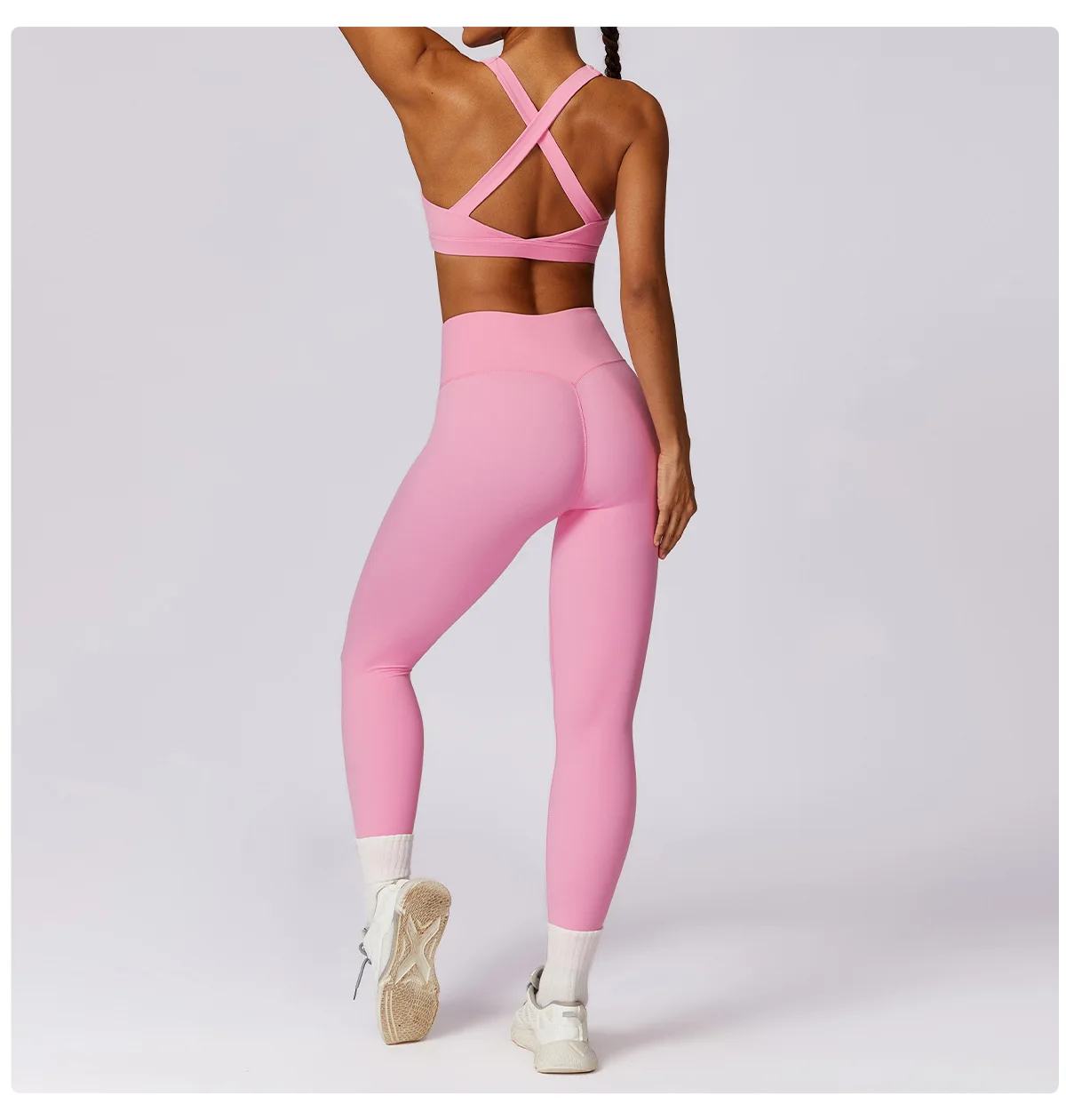 Women's Gym Push Up Yoga Pants Nude Feeling Sports Clothes Elastic High Waist Buttock Lifting Sports Fitness Tight Sweatpants