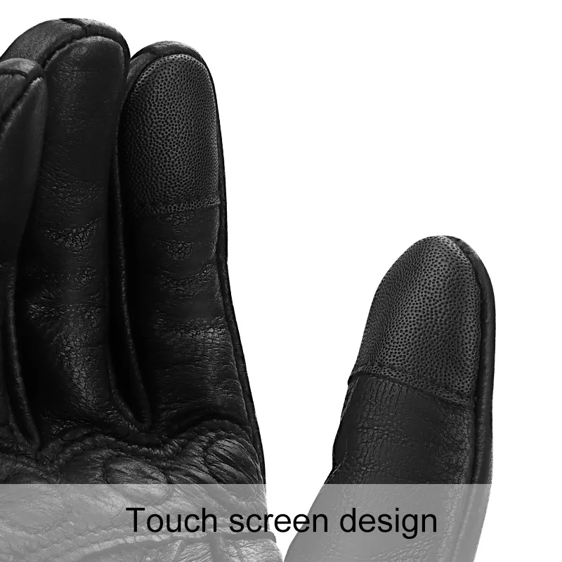 2025 New Motorcycle Gloves Men Women Touchscreen Moto Leather Carbon Cycling Winter Gloves Motorbike Motorcross ATV Motor Gloves