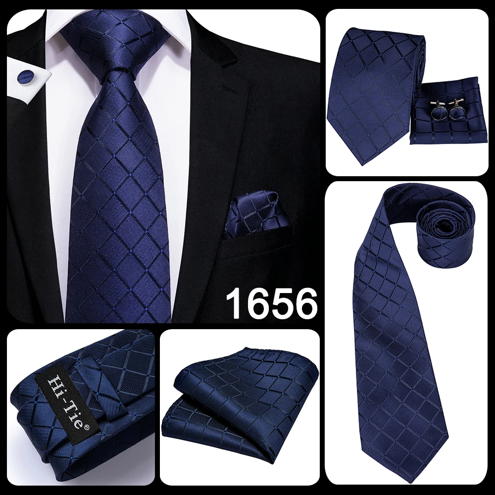 Blue Business Solid Plaid Striped Men's Tie NeckTie 8.5cm Ties for Men Formal Gold Orange Wedding High Quality Gravata Silk