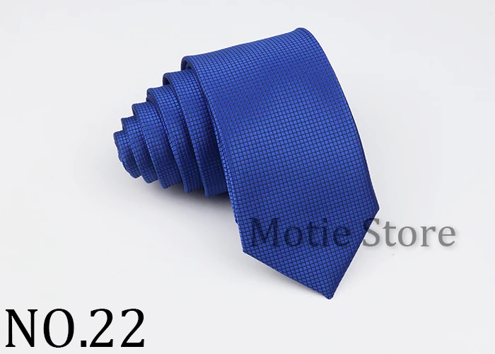 Classic SlimPlaid Neck Ties For Men Casual Suits Tie Gravatas Grey Blue Mens Neckties For Business Wedding 6cm Width Men Ties