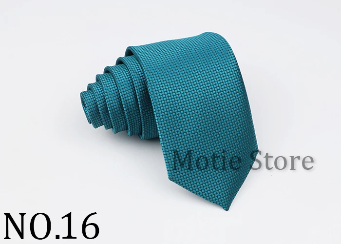Classic SlimPlaid Neck Ties For Men Casual Suits Tie Gravatas Grey Blue Mens Neckties For Business Wedding 6cm Width Men Ties