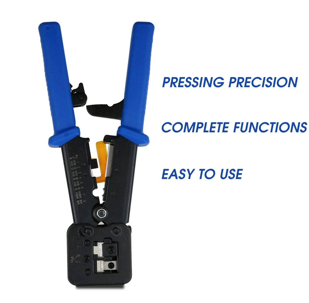 RJ45 Crimper Hand Network Tools Pliers RJ12 Cat5 Cat6 8P8C Cable Stripper Pressing Clamp Tongs Clip Multi Function