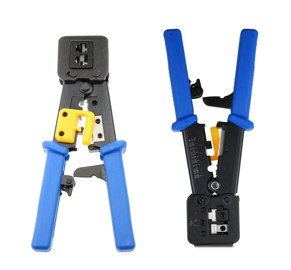 RJ45 Crimper Hand Network Tools Pliers RJ12 Cat5 Cat6 8P8C Cable Stripper Pressing Clamp Tongs Clip Multi Function