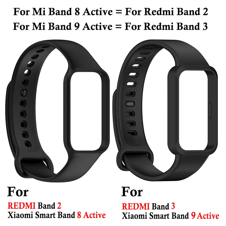 Strap For Xiaomi Band 9/8 Active Watchband For Mi Band 8/9 Active For Redmi Band 3 Strap Wristband For Redmi Band 3 2 Wriststrap