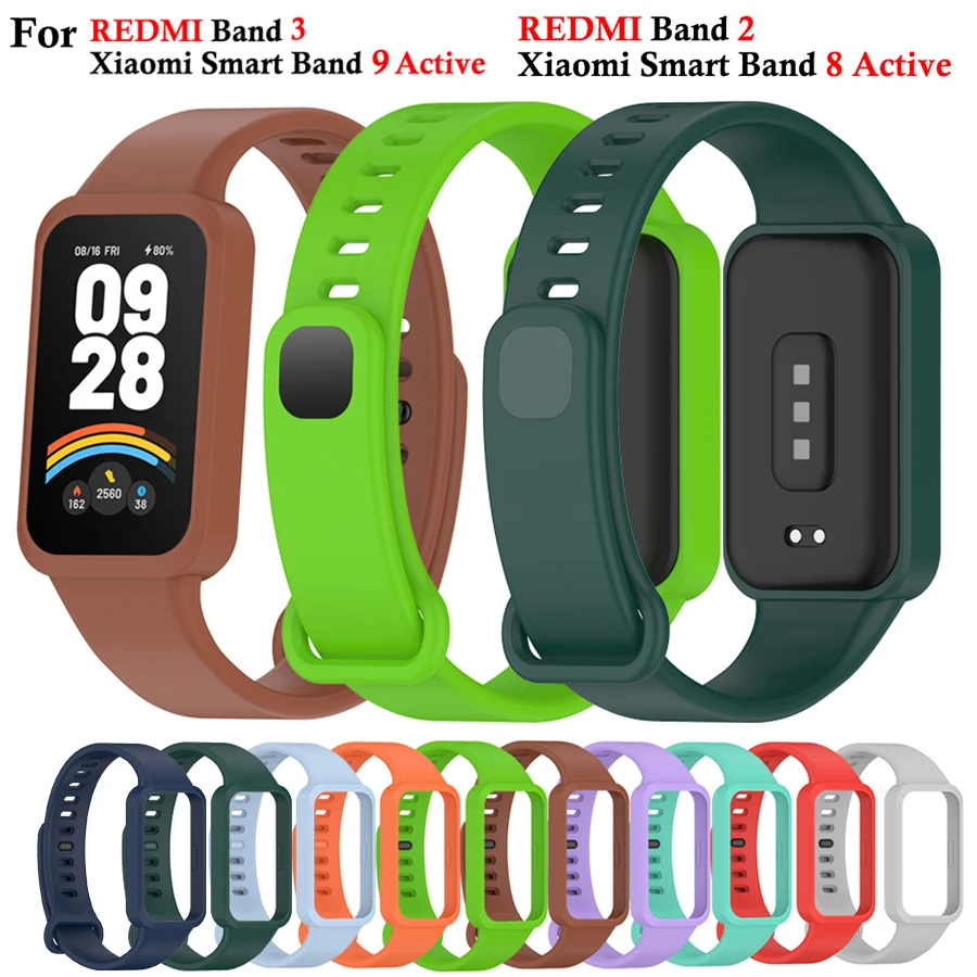 Strap For Xiaomi Band 9/8 Active Watchband For Mi Band 8/9 Active For Redmi Band 3 Strap Wristband For Redmi Band 3 2 Wriststrap